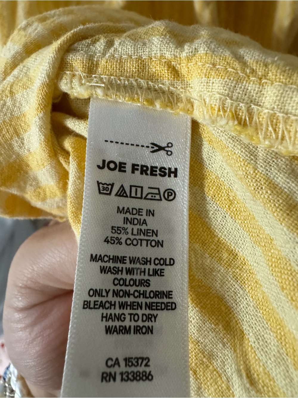 Jillian Harris X Joe Fresh Yellow Pinstripe Midi Dress - Picture 5 of 6